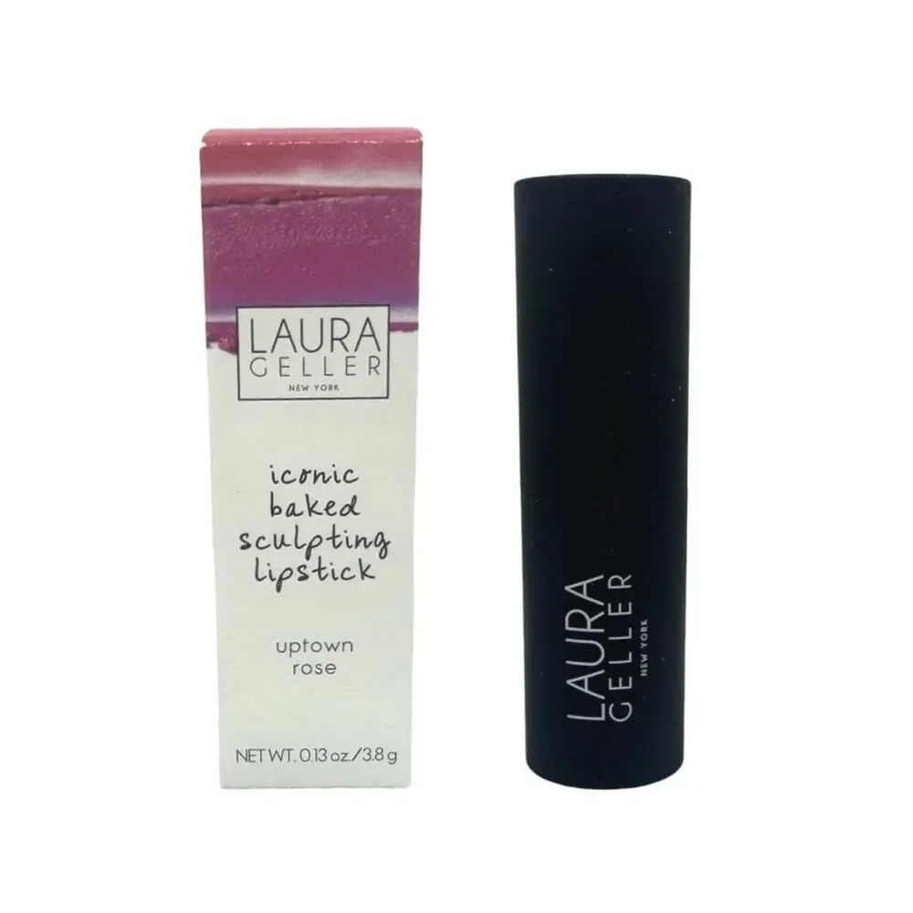 Laura Geller Iconic Baked Sculpting Lipstick - Uptown Rose - 0.13 oz / 3.8g